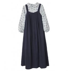 NEW BONJOUR girls toile print shirt & maxi jumper in black